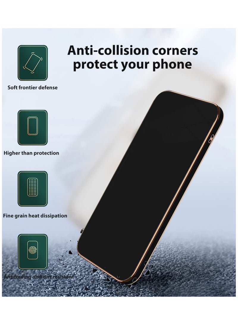 realme C61 4G/ C63 4G Case Cover, Luxury Plating Soft Back Cover, Raised Full Camera Protection, Slim Thin TPU Mobile Phone Case Black - Image 3